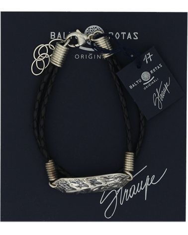Bracelet avec symbole balte de La chance/ argent