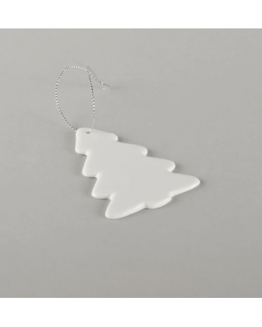Sapin- décoration en porcelaine